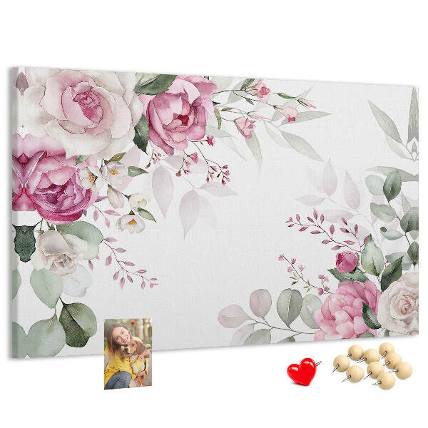 Cork board Floral frame