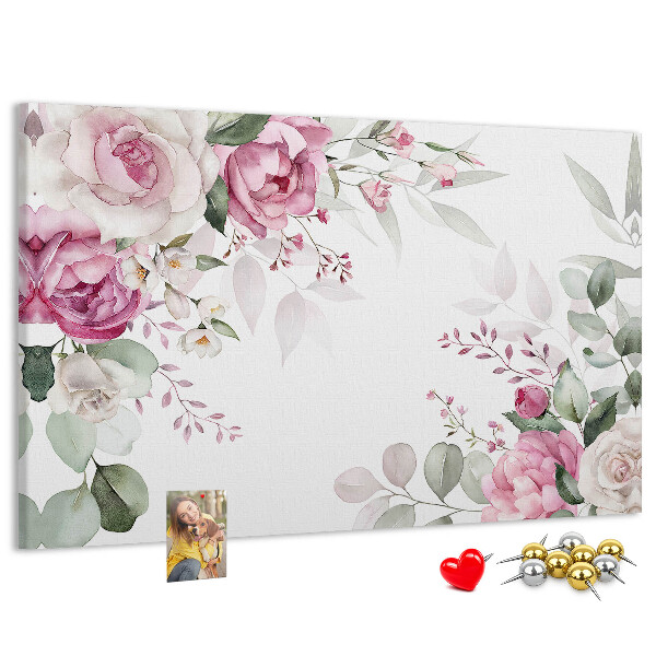 Cork board Floral frame