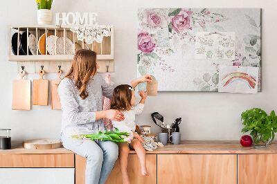 Cork board Floral frame
