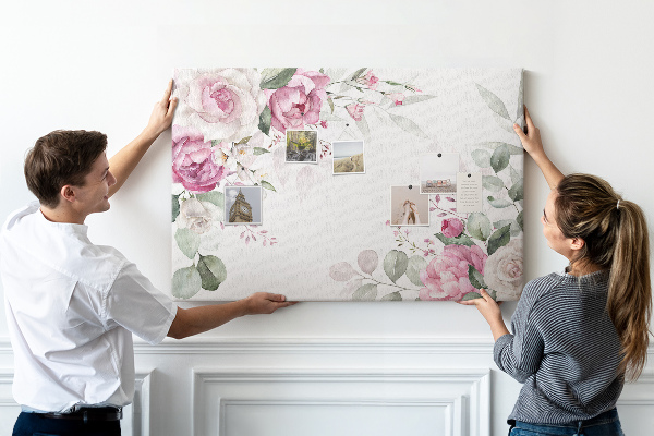 Cork board Floral frame