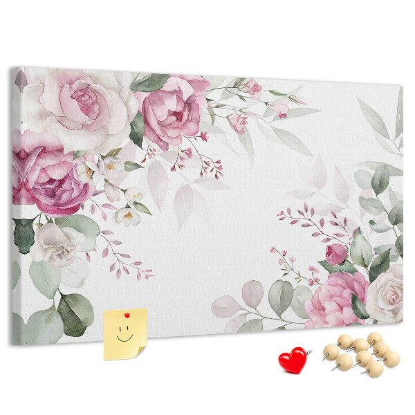 Cork board Floral frame