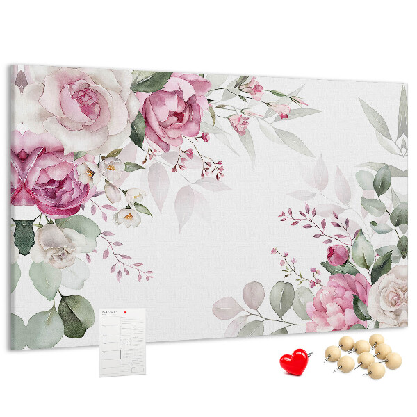Cork board Floral frame
