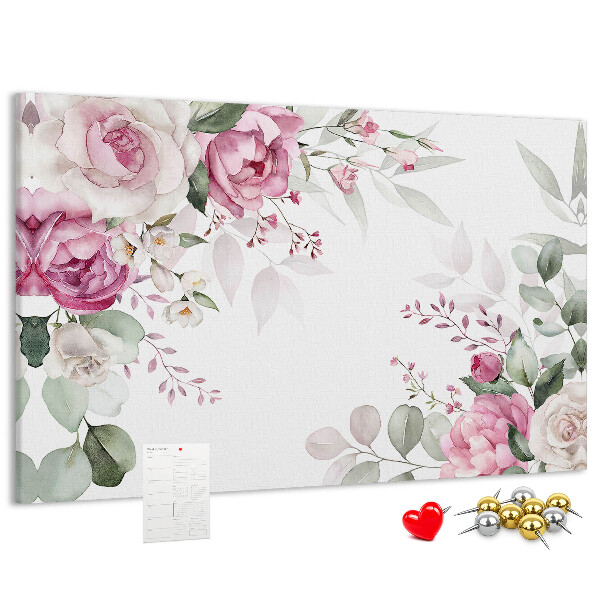 Cork board Floral frame