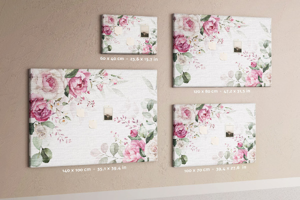 Cork board Floral frame