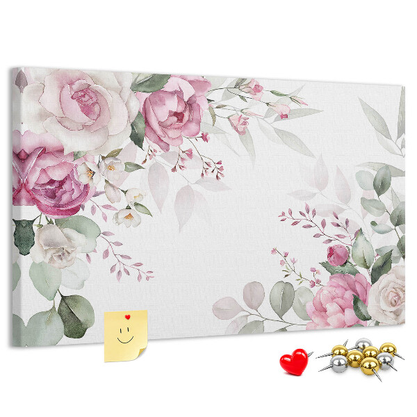 Cork board Floral frame
