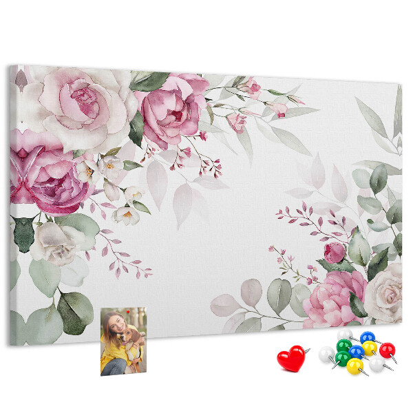 Cork board Floral frame