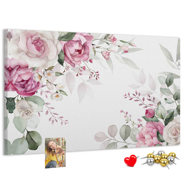 Cork board Floral frame