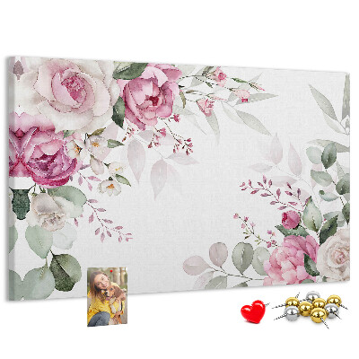 Cork board Floral frame