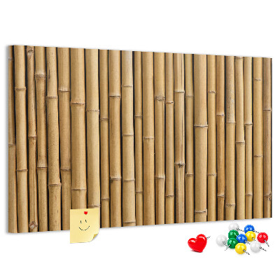 Cork memo board Bamboo sticks