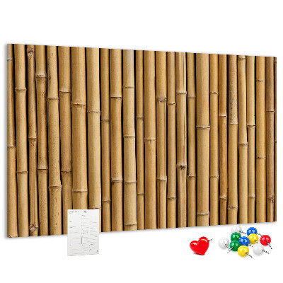 Cork memo board Bamboo sticks