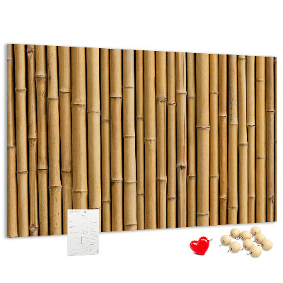 Cork memo board Bamboo sticks