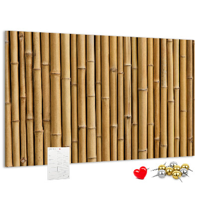 Cork memo board Bamboo sticks