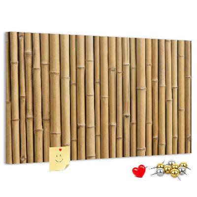 Cork memo board Bamboo sticks