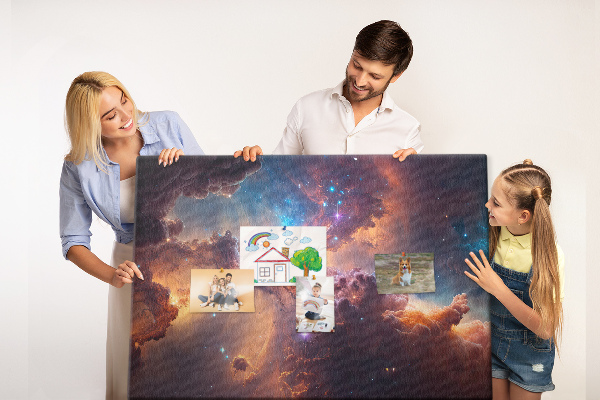 Cork board World stars space