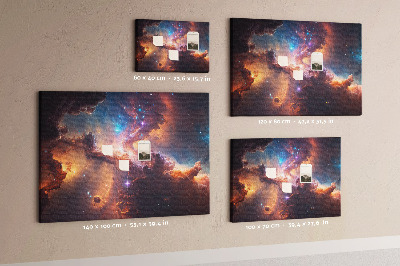 Cork board World stars space