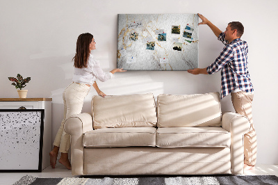 Cork display board Decorative marble