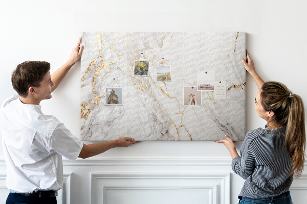Cork display board Decorative marble