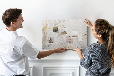 Cork display board Decorative marble
