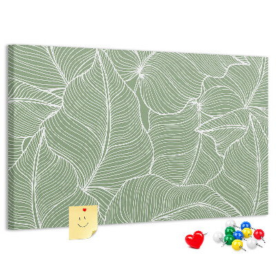 Cork board Leaves nature pattern