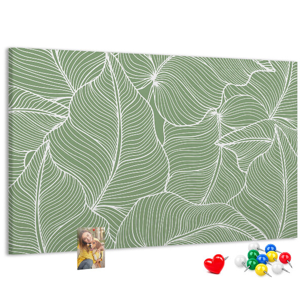 Cork board Leaves nature pattern