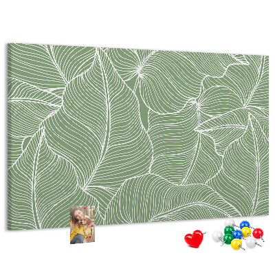 Cork board Leaves nature pattern