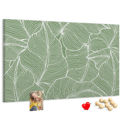 Cork board Leaves nature pattern