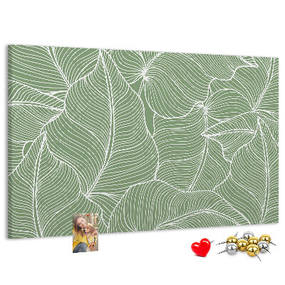 Cork board Leaves nature pattern