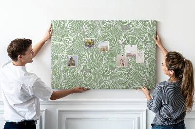 Cork board Leaves nature pattern