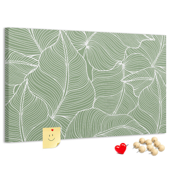 Cork board Leaves nature pattern