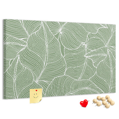 Cork board Leaves nature pattern