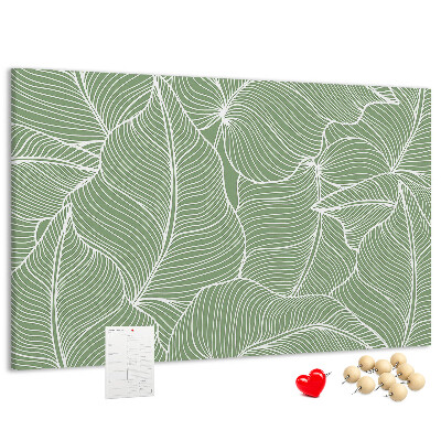 Cork board Leaves nature pattern