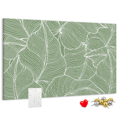 Cork board Leaves nature pattern