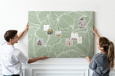 Cork board Leaves nature pattern