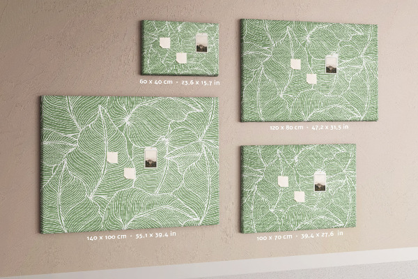 Cork board Leaves nature pattern