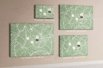 Cork board Leaves nature pattern