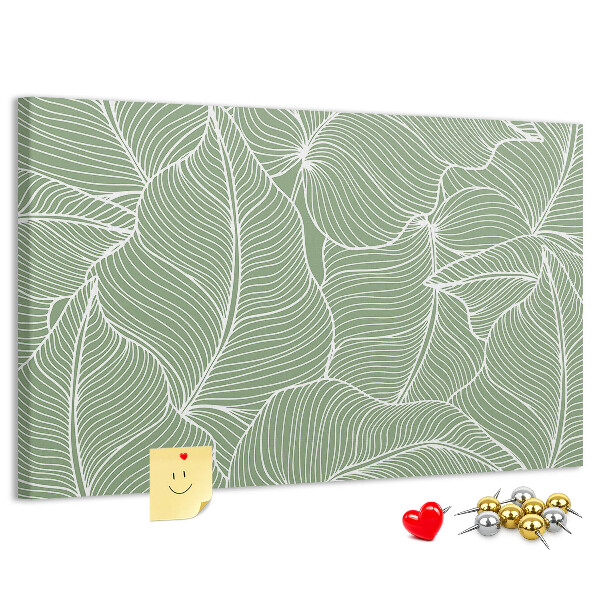 Cork board Leaves nature pattern