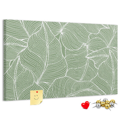 Cork board Leaves nature pattern