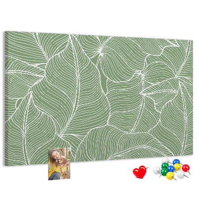 Cork board Leaves nature pattern