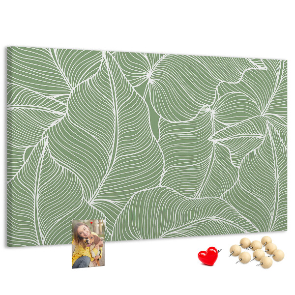 Cork board Leaves nature pattern
