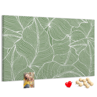 Cork board Leaves nature pattern