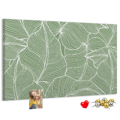 Cork board Leaves nature pattern