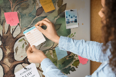 Cork display board Family tree