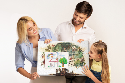 Cork display board Family tree