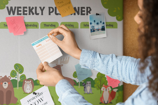 Cork memo board Lesson plan