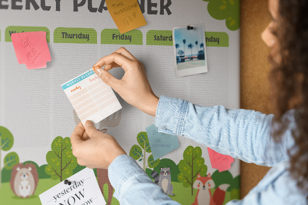 Cork memo board Lesson plan