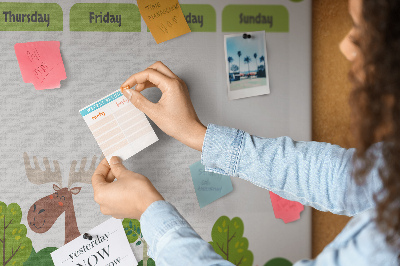 Cork memo board Lesson plan