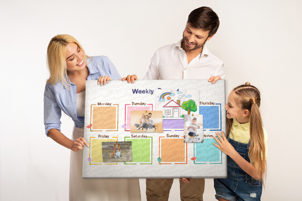 Cork board Weekly planner