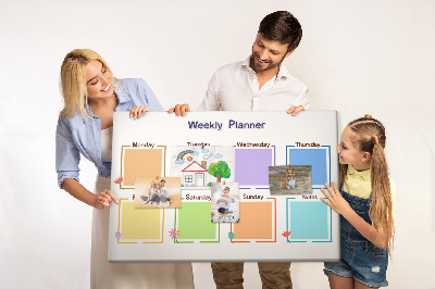Cork board Weekly planner