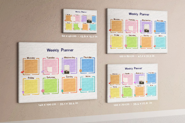 Cork board Weekly planner