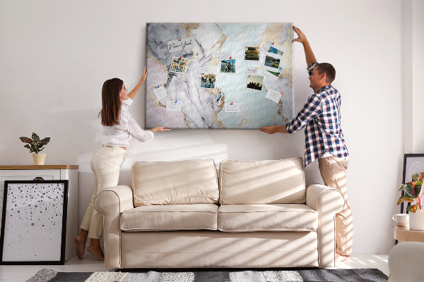 Cork display board Marble